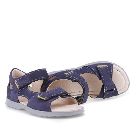 Jamaica granatowe sandały dziecięce ze skóry naturalnej E2767a-11, Sklep BOSSO Lublin, bossokids.pl