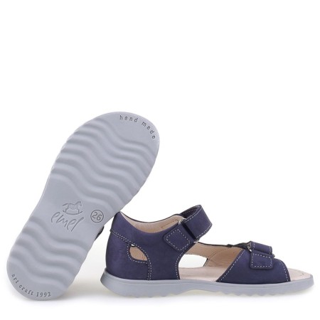 Jamaica granatowe sandały dziecięce ze skóry naturalnej E2767a-11, Sklep BOSSO Lublin, bossokids.pl