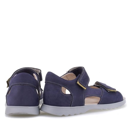 Jamaica granatowe sandały dziecięce ze skóry naturalnej E2767a-11, Sklep BOSSO Lublin, bossokids.pl