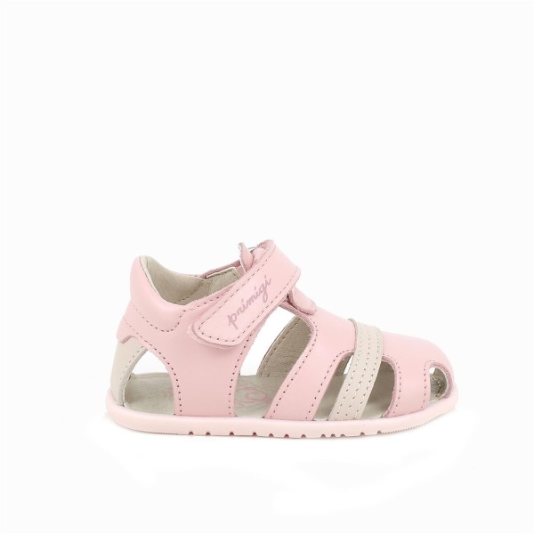 PRIMIGI SANDAŁY BAREFOOT 7912644 Nappa Cloud/Rosa, Różowe Kryte Palce