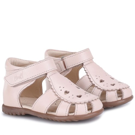 Sandały Emel Bali Roczki® różowe sandały dziecięce ze skóry naturalnej - BOSSO Lublin - bossokids.pl