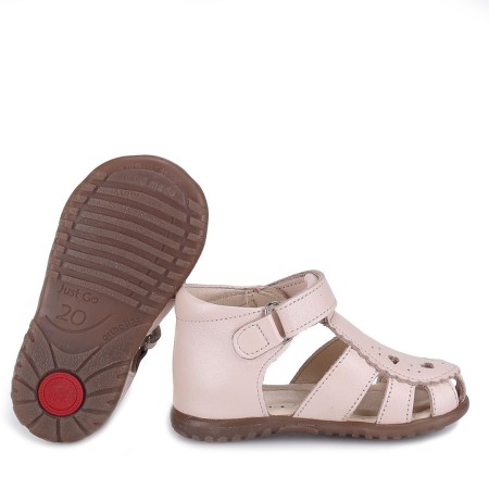 Sandały Emel Bali Roczki® różowe sandały dziecięce ze skóry naturalnej - BOSSO Lublin - bossokids.pl