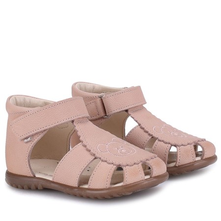 Texas Roczki® beżowe sandały dziecięce ze skóry naturalnej  ES 1670-22, Sklep BOSSO Lublin