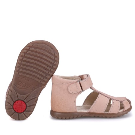 Texas Roczki® beżowe sandały dziecięce ze skóry naturalnej  ES 1670-22, Sklep BOSSO Lublin