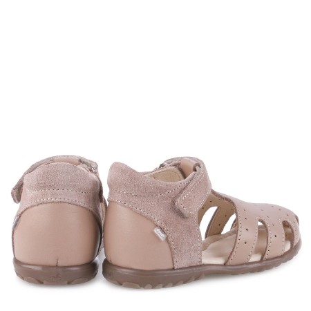 Palma Roczki® beżowe sandały dziecięce ze skóry naturalnej ES 1646-15 bossokids.pl - BOSSO Lublin