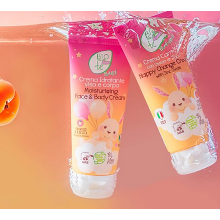 Pierpaoli Biocontè Baby Nawilżający krem do twarzy i ciała dla dzieci i niemowląt, AIAB, 100 ml