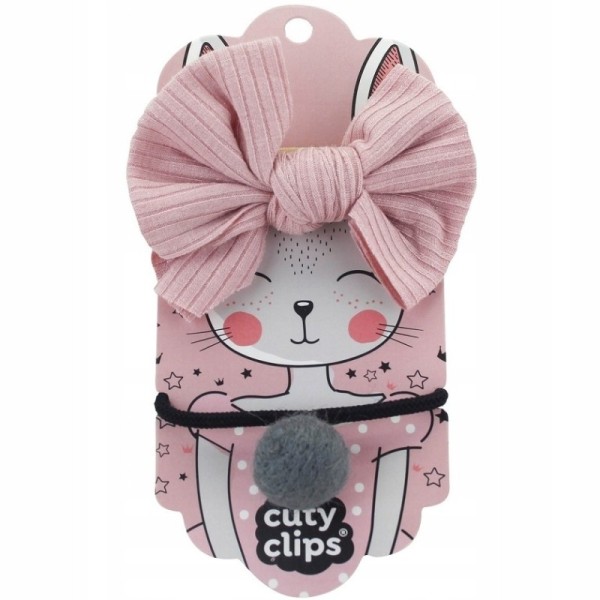 Snails Zestaw 2 gumek do włosów Boss Bunny, róż i szary