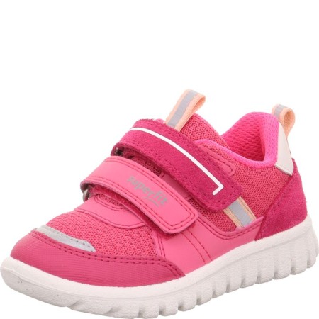 Buty Sportowe Siateczkowe Sneakersy dla dziewczynki Superfit Sport& mini 1-006203-5500 Różowe, Sklep BOSSO Lublin, bossokids.pl
