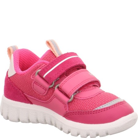 Buty Sportowe Siateczkowe Sneakersy dla dziewczynki Superfit Sport& mini 1-006203-5500 Różowe, Sklep BOSSO Lublin, bossokids.pl