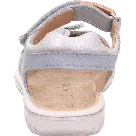 Superfit Sparkle Skórzane Błekitne błyszczące sandałki na lato, Sklep BOSSO Lublin, bossokids.pl