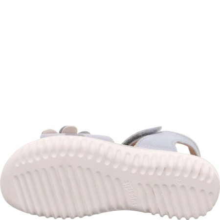 Superfit Sparkle Skórzane Błekitne błyszczące sandałki na lato, Sklep BOSSO Lublin, bossokids.pl