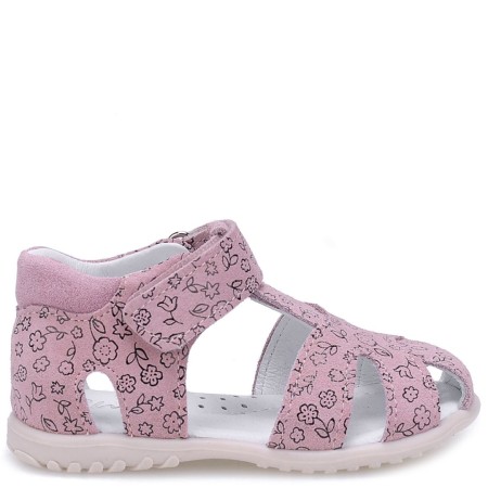 Rosario Roczki® różowe sandały dziecięce ze skóry naturalnej 1410A, Sklep BOSSO Lublin., bossokids.pl