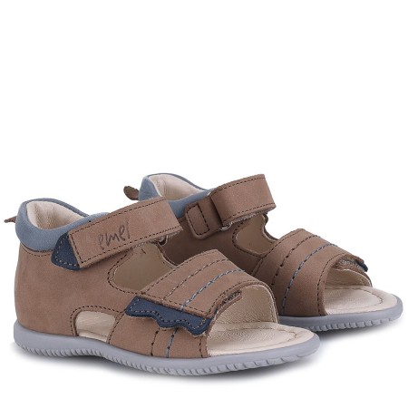 Beżowe sandały dziecięce ze skóry naturalnej Korfu 1520-6, Sklep BOSSO Lublin, bossokids.p