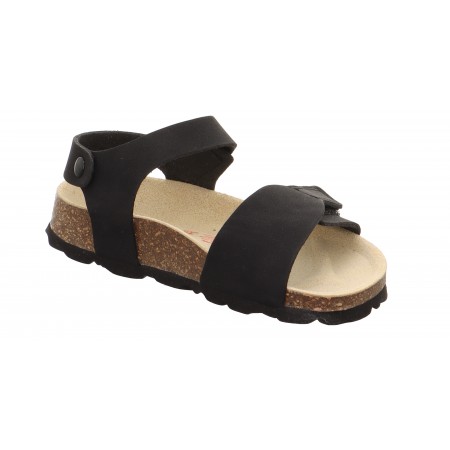 Sandały Superfit Fusbety Korkowe Czarne 1-000122-0000 - bossokids.pl - BOSSO Lublin