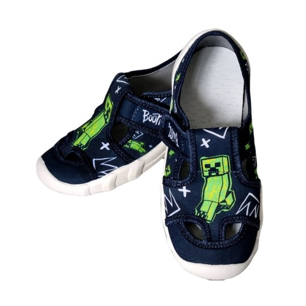 ARS KAPCIE CHŁOPIĘCE MINECRAFT CREEPER DO PRZEDSZKOLA, DO SZKOŁY