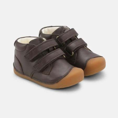 Brązowe Skórzane buty barefoot dla dzieci, Bundgaard Petit, bossokids.pl
