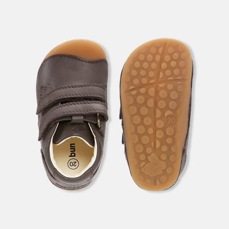 Brązowe Skórzane buty barefoot dla dzieci, Bundgaard Petit, bossokids.pl