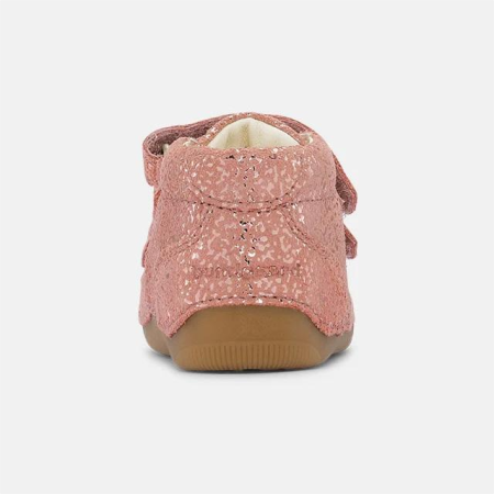Różowozłote Skórzane buty barefoot dla dzieci, Bundgaard Petit, bossokids.pl