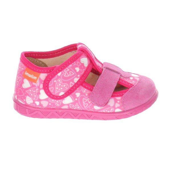 Milami Szerokie Elastyczne Kapcie Serca 118 BR-27 FUXIA