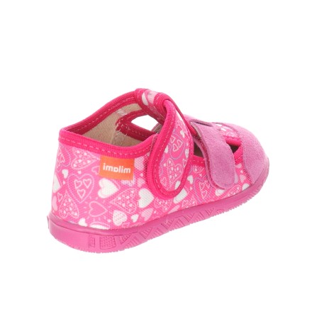 Milami Szerokie Elastyczne Kapcie Serca 118 BR-27 FUXIA