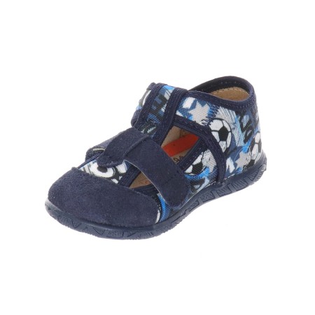 Milami Szerokie Elastyczne Kapcie Piłki 118 BR-31 BLUE