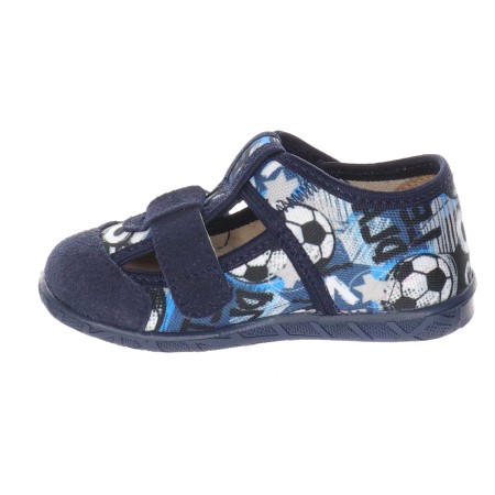 Milami Szerokie Elastyczne Kapcie Piłki 118 BR-31 BLUE