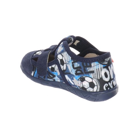 Milami Szerokie Elastyczne Kapcie Piłki 118 BR-31 BLUE