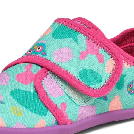 Affenzahn Slipper Cotton Movy Owl– kapcie dziecięce z bawełny organicznej - 01398-20024 Sówki