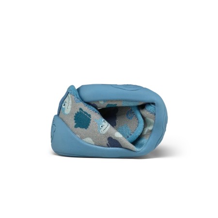 Affenzahn Slipper Cotton Movy Shark – kapcie dziecięce z bawełny organicznej - 01398-30211 Rekin