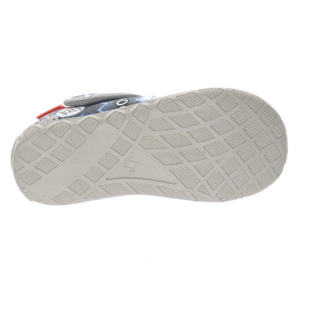 Milami Szerokie Elastyczne Kapcie Szare Komiksy 112 BR-36 GREY