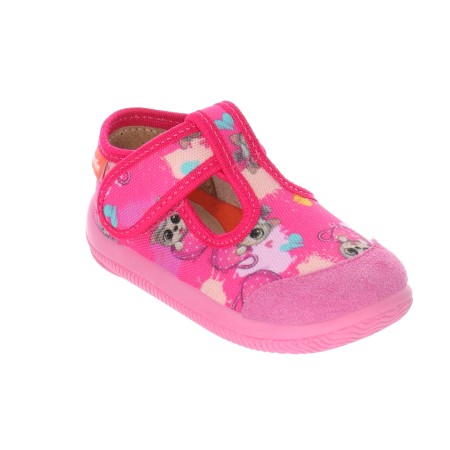 Milami Szerokie Elastyczne Kapcie Różowe Kotki 226 BR-6 PINK