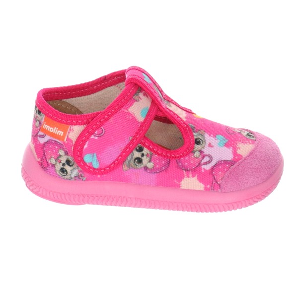 Milami Szerokie Elastyczne Kapcie Różowe Kotki 226 BR-21 PINK