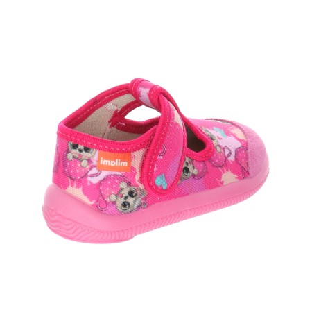 Milami Szerokie Elastyczne Kapcie Różowe Kotki 226 BR-6 PINK