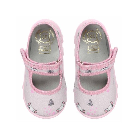 Buty dziewczęce fioletowo różówe w kotki Raweks Maja M10