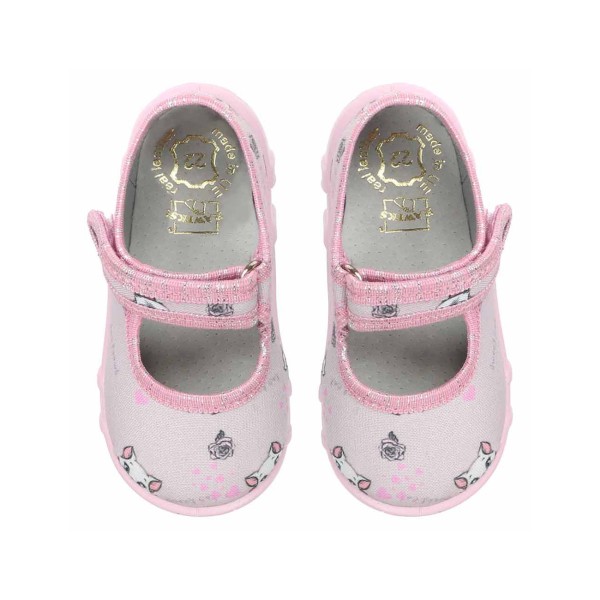 RAWEKS KAPCIE DZIEWCZĘCE ZE SKÓRZANĄ WKŁADKĄ,  Maja M10 KOTKI