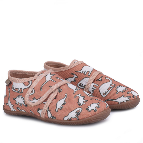 EMEL Kapcie Barefoot z Elastyczną Podeszwą do Żłobka i Przedszkola EK 5000B-11 Dino