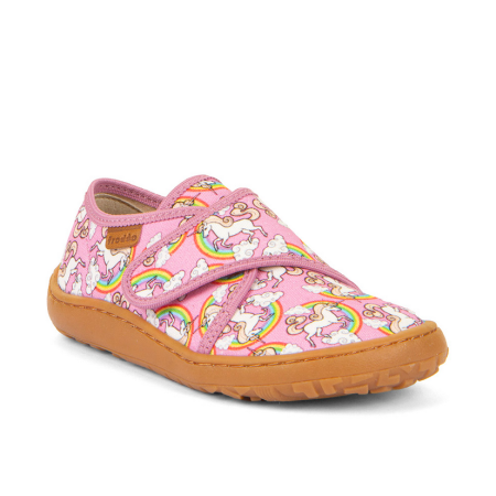 Froddo Barefoot Kapcie dla Dzieci |  G1700421-4 WHITE/PINK | JEDNOROŻEC