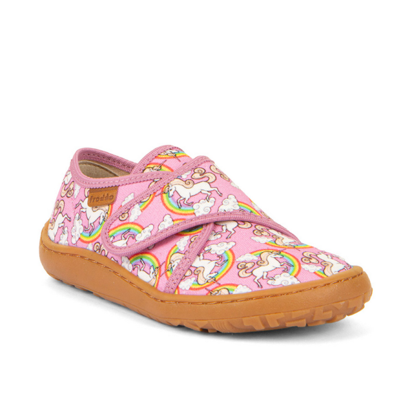 Froddo Barefoot Kapcie dla Dzieci |  G1700421-4 WHITE/PINK | JEDNOROŻEC