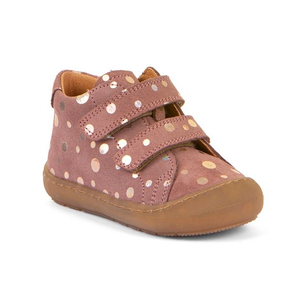 Froddo Ollie G2130328-41 Pink Shine, Różowe trzewiki w kropki
