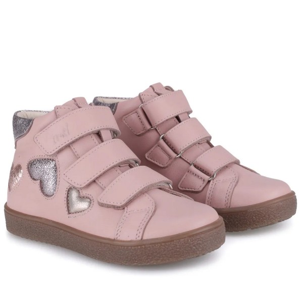 Emel Chester Różowe Trampki Skórzane E2806