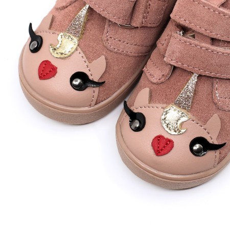 MRUGAŁA SUZIE PONY ROSA 5180/5-40, 5280/5-40  | RÓŻOWE TRZEWIKI DLA DZIEWCZYNKI Z JEDNOROŻCEM | ROZMIARY 20-30