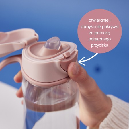 b.box Zestaw Sportowa butelka tritanowa 450 ml + Mini Lunchbox, Blush Crush