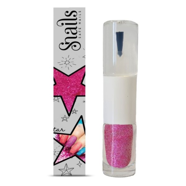 SNAILS Brokat do paznokci z utrwalaczem 2w1, różowy, 45g,