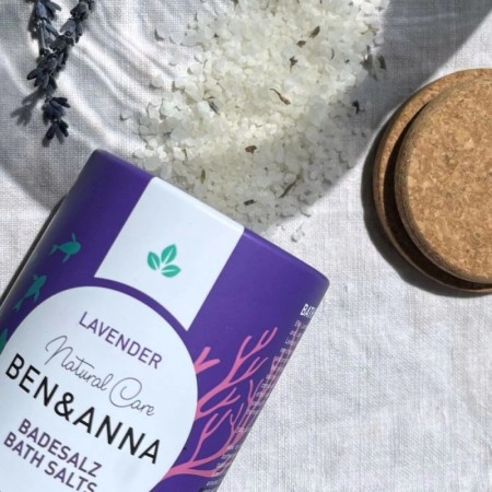 BEN&ANNA Sól do kąpieli, lawenda, Cosmos Natural, Vegan, 300g