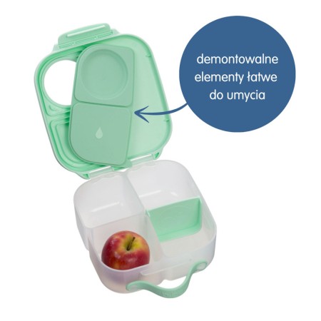 b.box Mini lunchbox | śniadaniówka do szkoły, do pracy | Spearmint Miętowy