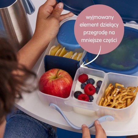 b.box lunchbox duży | śniadaniówka do szkoły, do pracy | Lemon Twist żółty