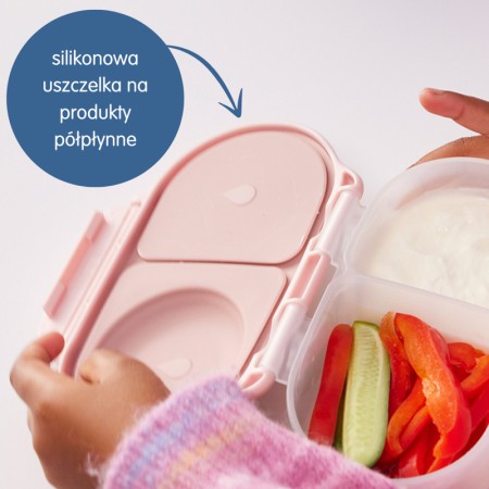 b.box Snackbox | mały pojemnik na przekąski do szkoły, do pracy |Midnight Granatowo Niebieski