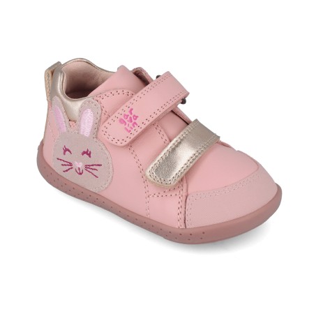 Garvalin Soft Barefoot Trzewiki Dziewczęce 251303-A193 Różowe