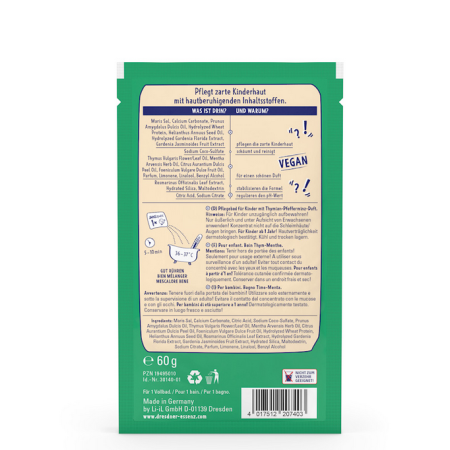 Dresdner Essenz Sól do Kąpieli z Tymiankiem na Katar i Zatkane Noski dla Dzieci od 1. roku życia, 60 G