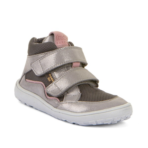 Froddo Barefoot TEX AUTUMN G3110266-16 Grey/Silver, Lekko Ocieplane Trzewiki z Membraną
